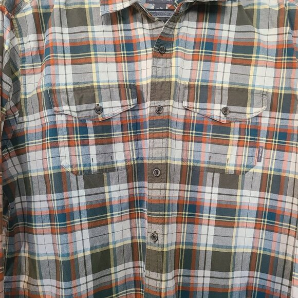 Eddie Bauer Classic Fit Plaid Button Up Shirt Long Sleeve 2XL - Picture 2 of 8
